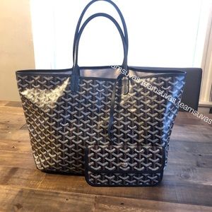 SOLD—————AUTHENTIC Goyard St. Louis Tote PM Black